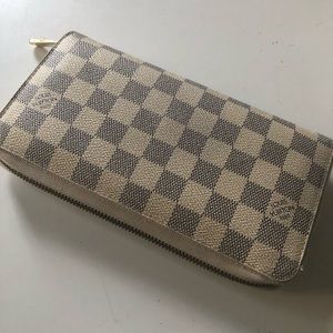 LOUIS Vuitton Damier Azur wallet